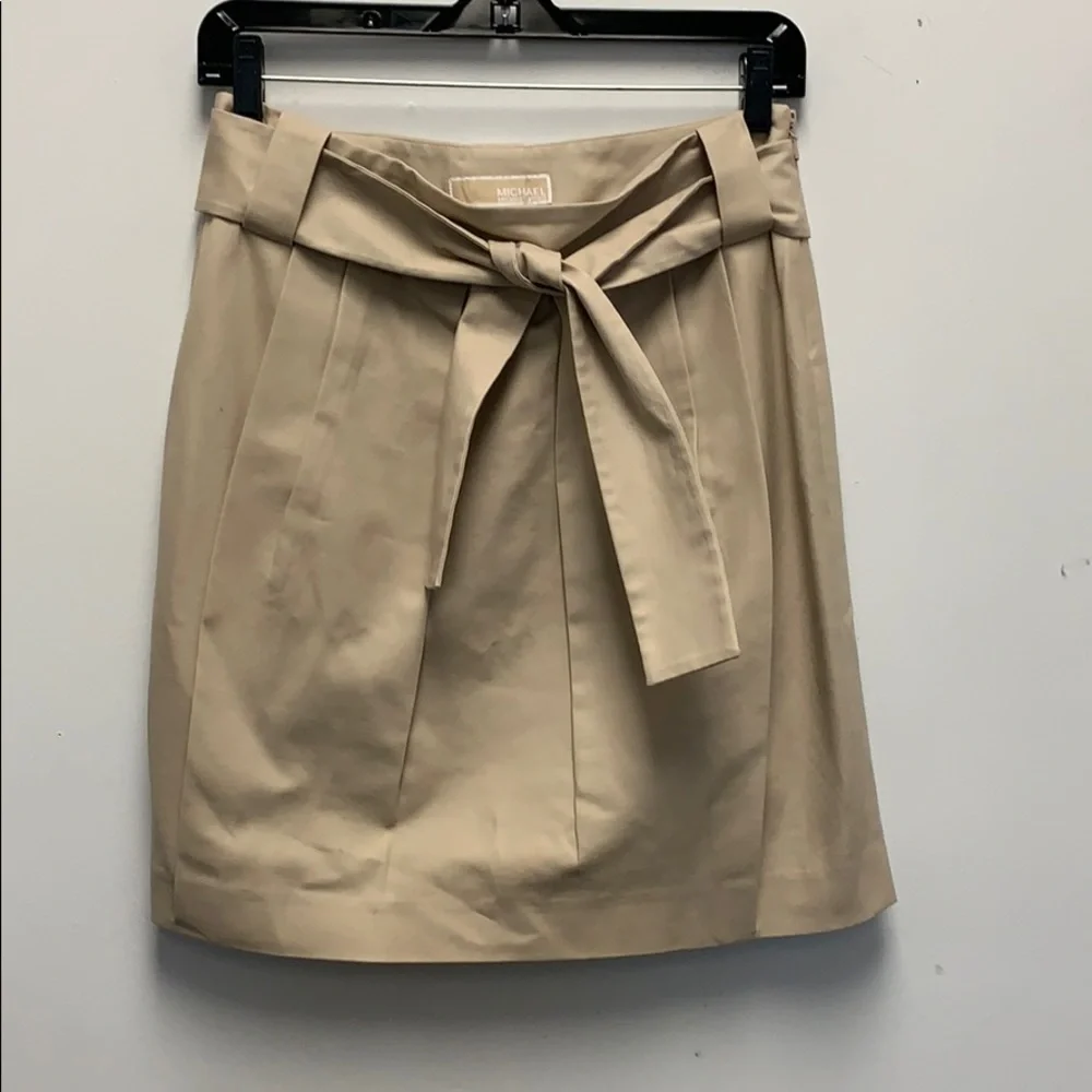 Michael Michael Kors khaki belted skirt